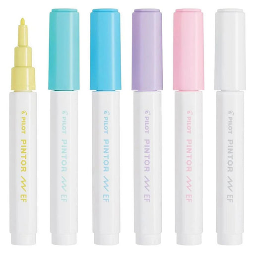 Pilot Pintor Pastel Paint Marker Extra Fine (6 Pack)