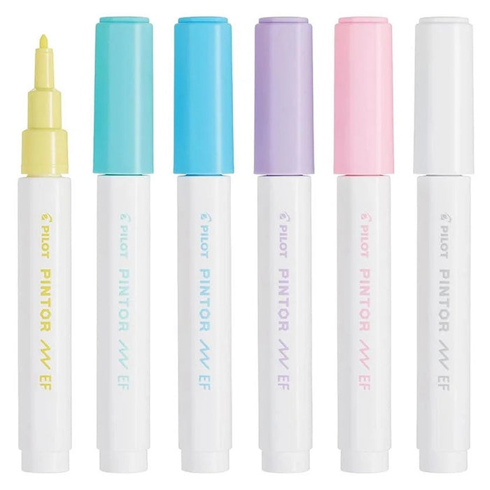 Pilot Pintor Pastel Paint Marker Extra Fine (6 Pack)