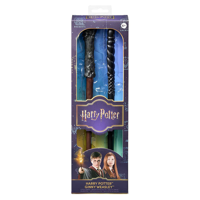 Harry Potter & Ginny Weasley 12" Wands (2 Pack)