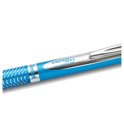 Pentel EnerGel Sterling BL407 Sky Blue Rollerball Pen