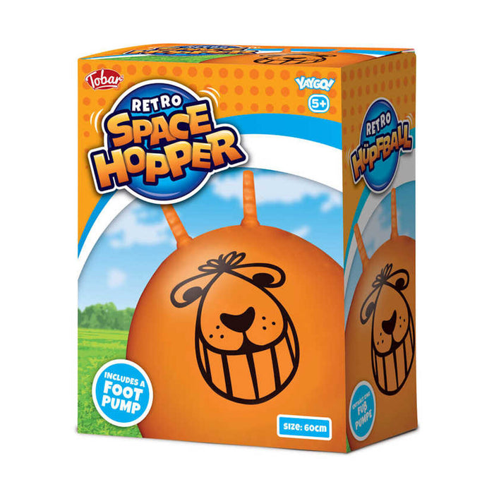 Retro Space Hopper 60cm with Foot Pump
