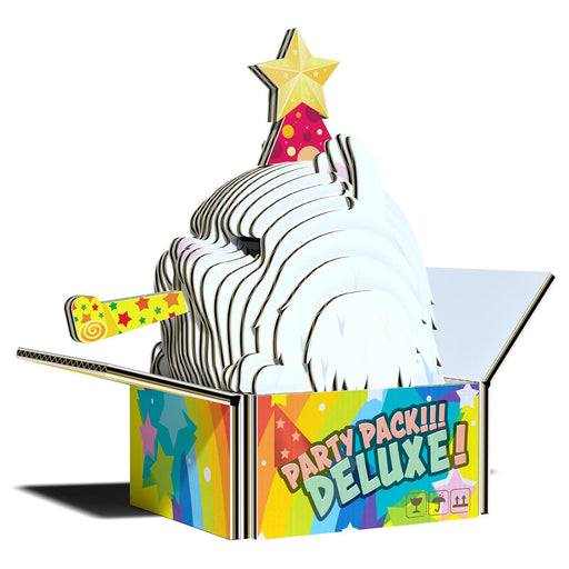 EUGY Cat Cottonball 3D Cardboard Model Kit