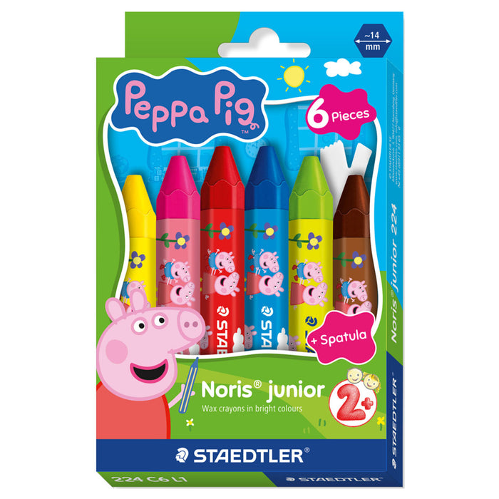 Staedtler Peppa Pig Noris Junior Wax Crayons (6 Pack)