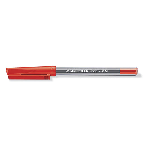 Staedtler Stick 430 M Ballpoint Pen Red Ink