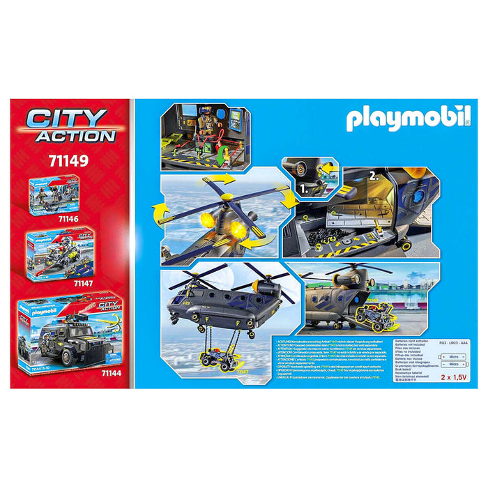 Playmobil Tactical Police Twin-Prop Helicopter