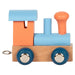Letters Train Polar Salmon & Ice Blue Train Engine Wooden Toy
