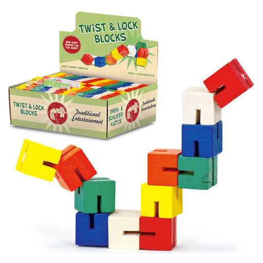  Tobar Wooden Twist & Lock Blocks