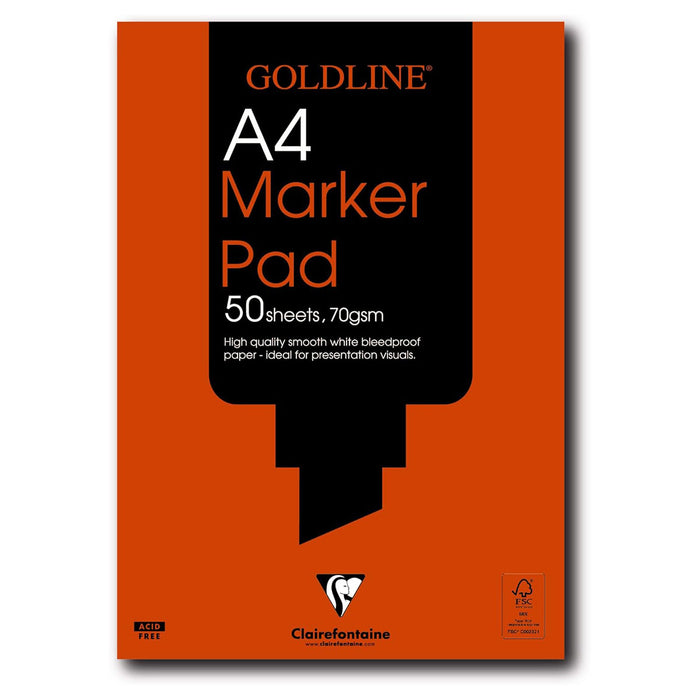 Clairefontaine Goldline 50 Sheet 70gsm Pad A4 