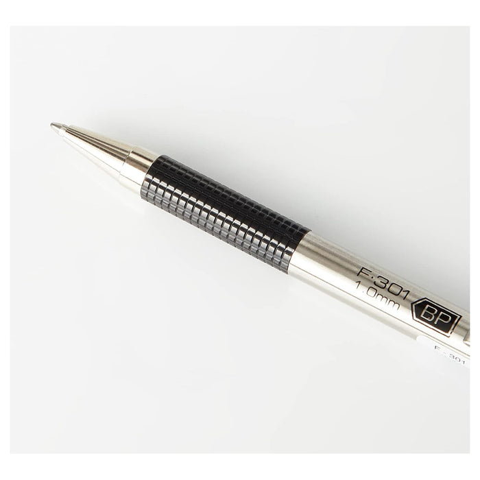 Zebra Pens F-301 1 mm Stainless Steel Ballpoint Pen Black
