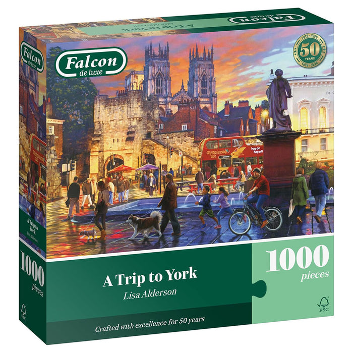 Falcon de luxe A Trip to York 1000 Piece Jigsaw Puzzle