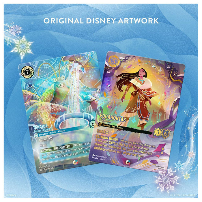 Disney Lorcana Trading Card Game Winterspell Booster 24 Pack Box