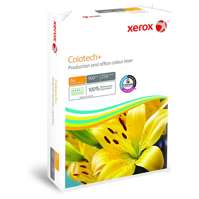  Xerox Colotech+ Production and Office Colour Laser A4 Paper 160gsm 250 Sheets