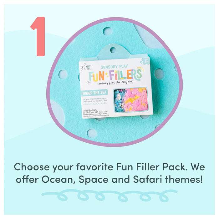 Glo Pals Sensory Play Fun Fillers Safari Theme Set