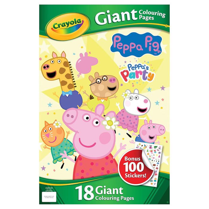 Peppa Pig Giant Colouring Pages with Stickers