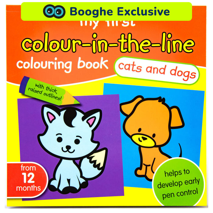 My First Colour-in-the-Line Colouring Book Cats and Dogs