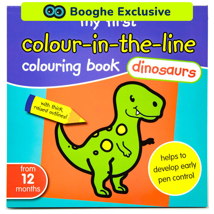 My First Colour-in-the-Line Colouring Book Dinosaurs