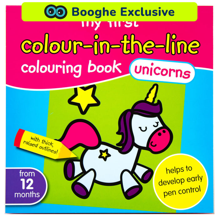 My First Colour-in-the-Line Colouring Book Unicorns