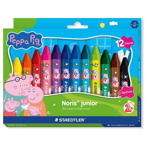 Staedtler Peppa Pig Noris Junior Wax Crayons (12 Pack)