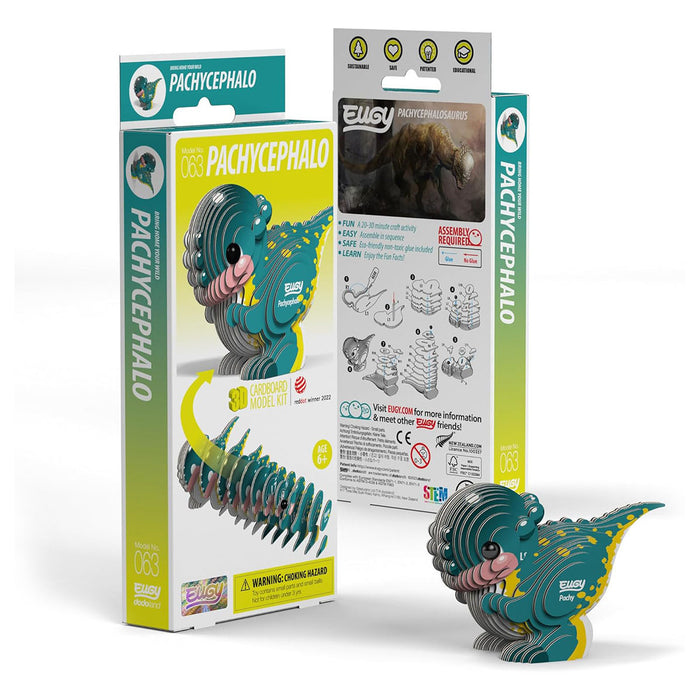 EUGY Pachycephalo 3D Cardboard Model Kit