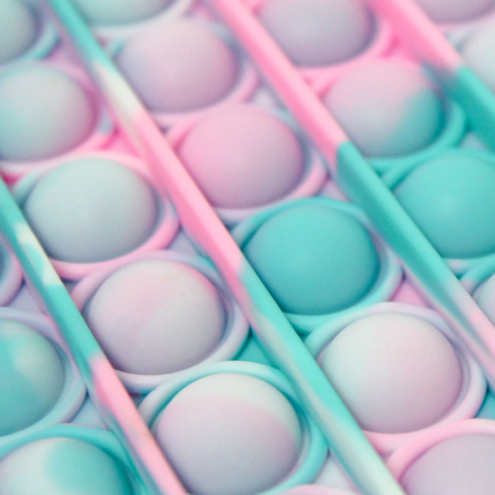 Poppits Pink Tie Dye Square Fidget Toy