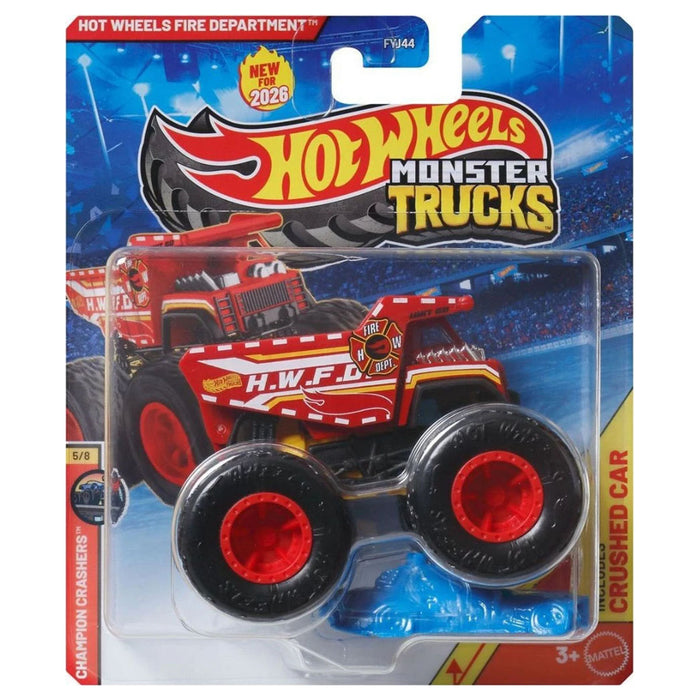 Hot Wheels Monster Trucks Champion Crushers Hot Wheels Fire Department Truck 5/8