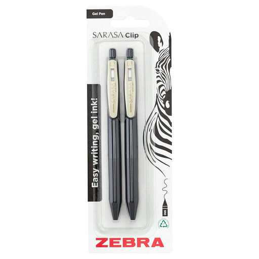 Sarasa Clip Gel 0.7 mm Vintage Black Ink - 2 Pack
