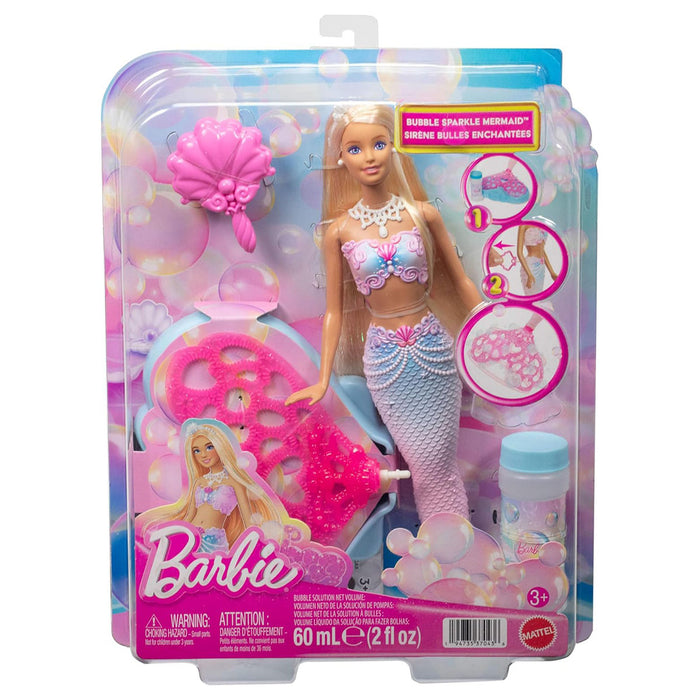 Barbie Bubble Sparkle Mermaid Doll