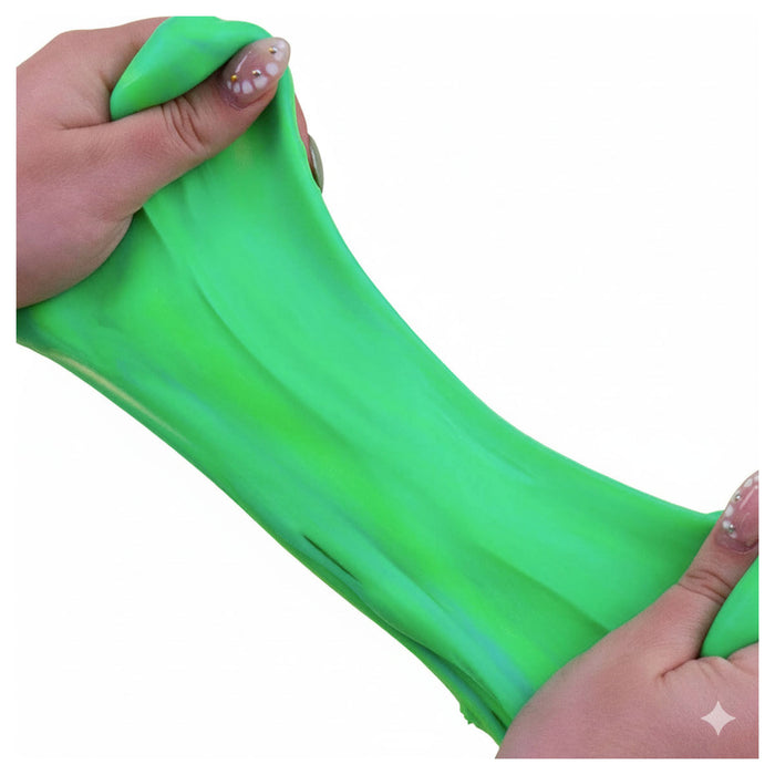 SlimyGloop Neon Butter Twist Green Slime Pot 