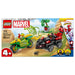 LEGO Marvel Spidey and his Amazing Friends Spin and Electro Dinosaur Vehicle Chase Building Set