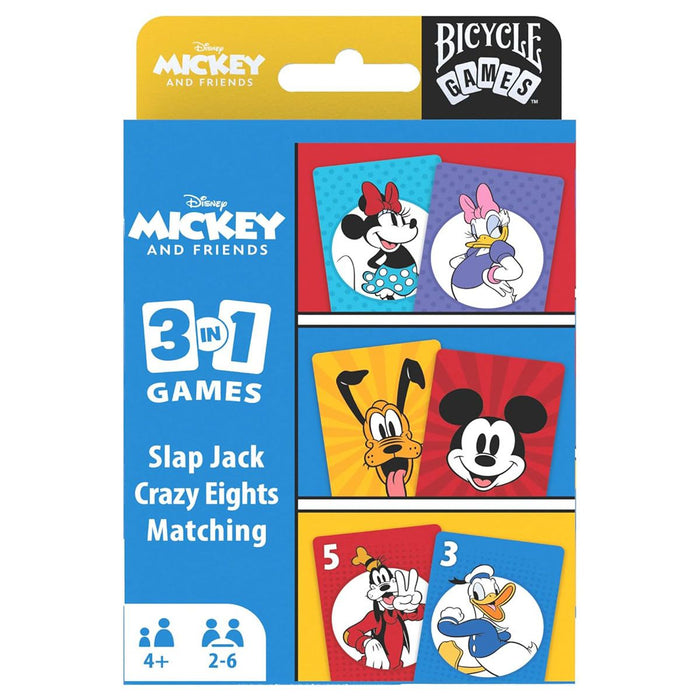 Disney Mickey and Friends 3 in 1 Card Game