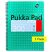 Pukka Pad A4 Jotta Metallic Notebook 200 pages Pack of 3