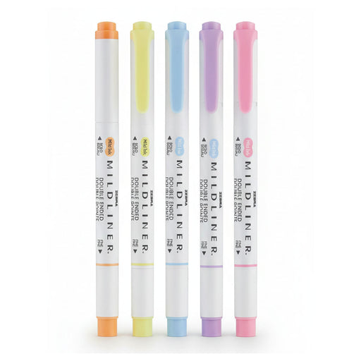 Zebra Mildliner 5 Pack Gentle 5 Pack