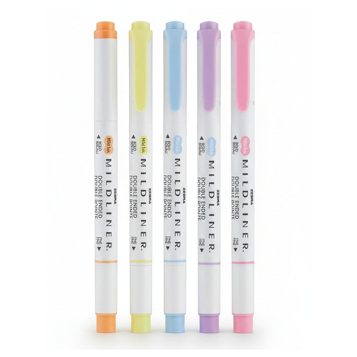 Zebra Mildliner 5 Pack Gentle 5 Pack