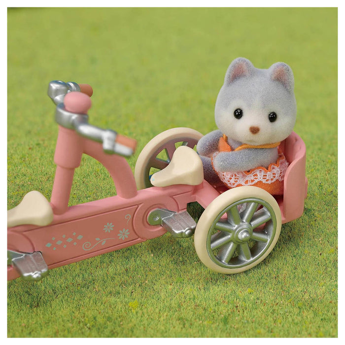 Sylvanian Families Tandem Cycling Set - Husky Sister & Brother
