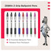 Z-Grip Ballpoint 8 Pack Assorted 1 x Blue, Violet, Pink, Green, Red, 3 x Black