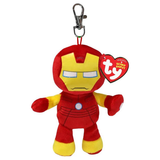 Ty Beanie Babies Marvel Iron Man Key Clip Plush