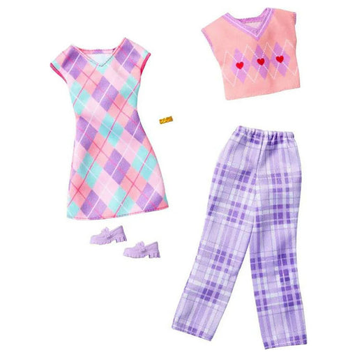 Barbie Fashion Argyle Outfit (2 Pack)