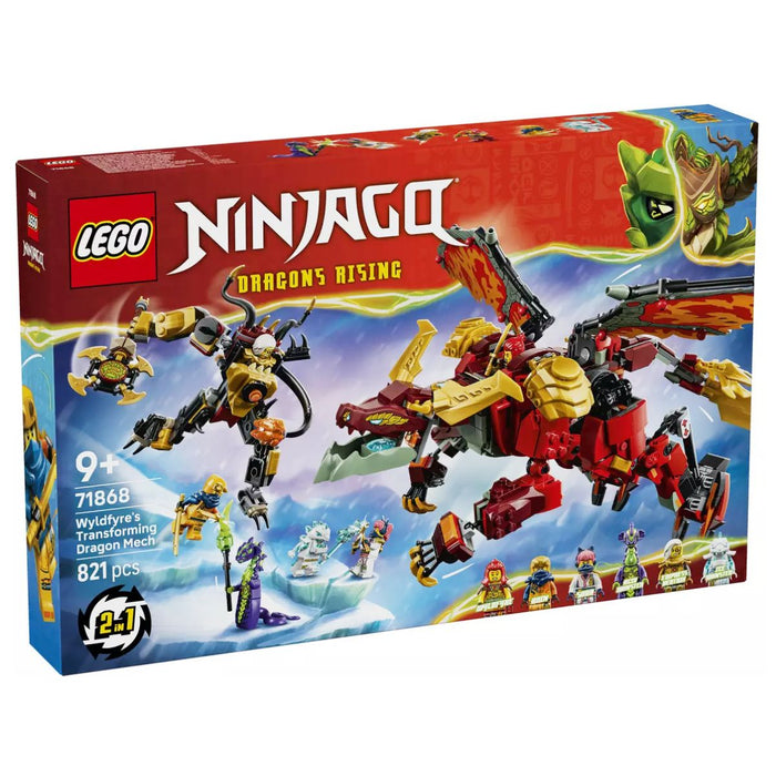 LEGO Ninjago: Dragons Rising: Wyldfyre's Transforming Dragon Mech Building Set