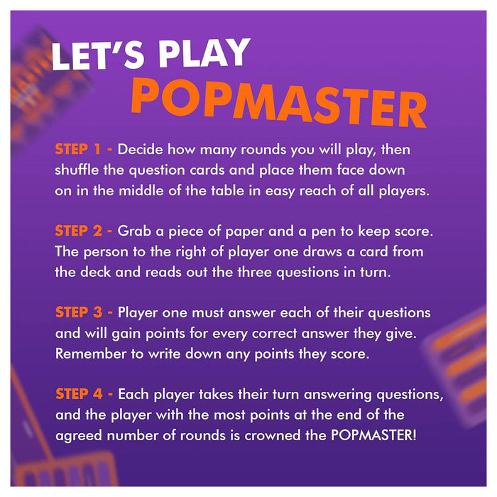 Popmaster Card Game