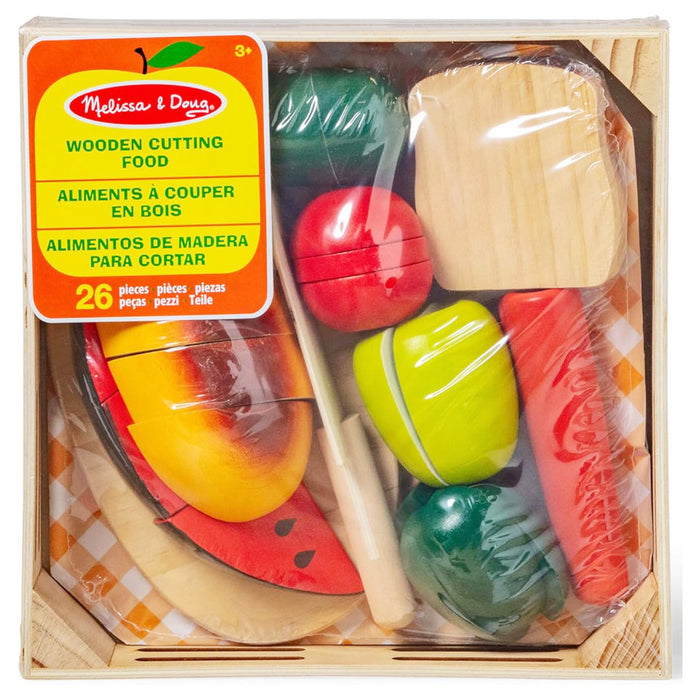 Melissa & Doug Wooden Cutting Food Playset