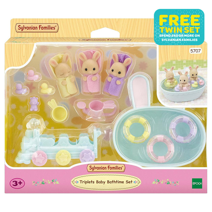 Sylvanian Familes Triplets Baby Bathtime Set
