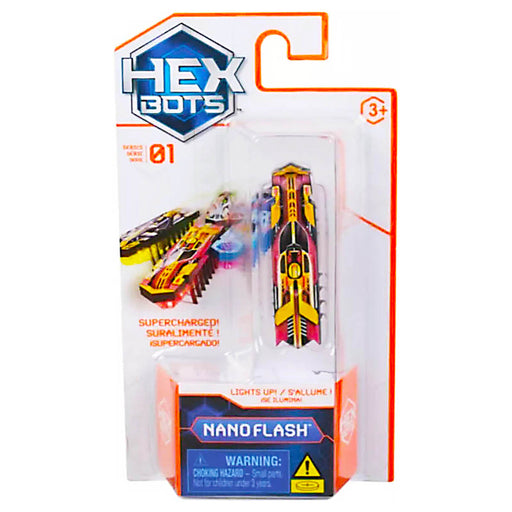 Hex Bots Nano Flash 01 Red & Yellow Mini Robot Bug