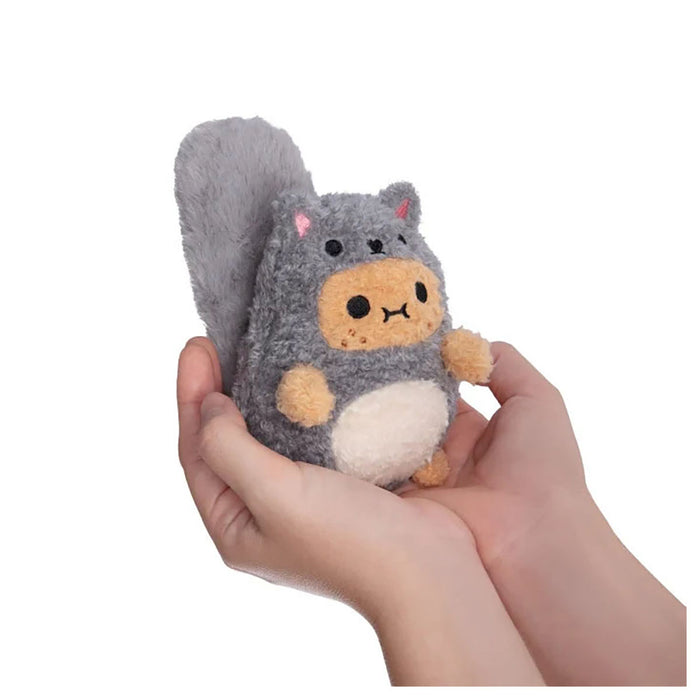 Noodle Grey Squirrel Ricespud 13cm Plush