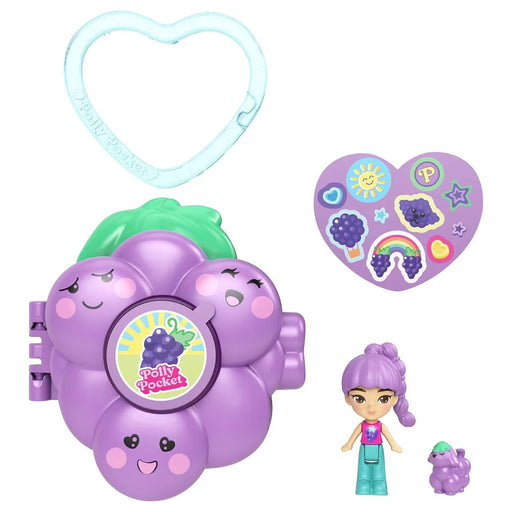 Polly Pocket Fruit Friend Reveal Grape Playset