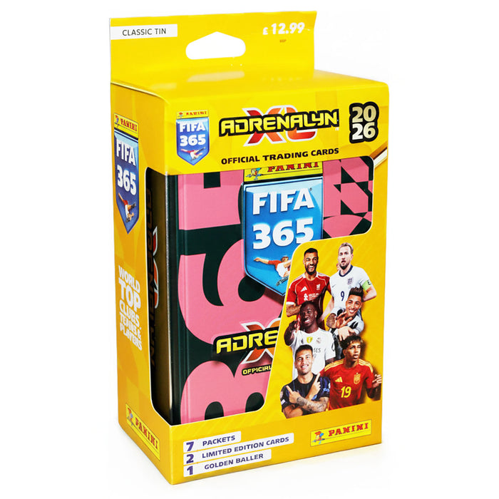 Panini FIFA 365 2025/26 Adrenalyn XL Trading Cards Classic Tin - Pink/Black