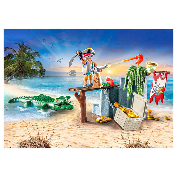 Playmobil Pirates: Pirate with Alligator Starter Pack Playset