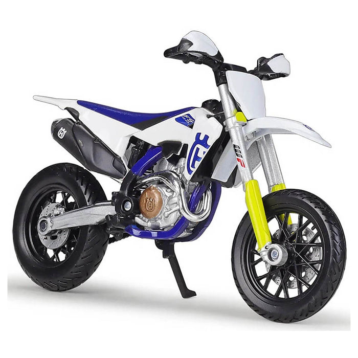 Bburago Husqvarna FS 450 Supermoto Cycle 1:18 Die-Cast Model