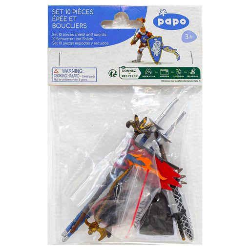 Papo 10 Piece Shield and Sword Set