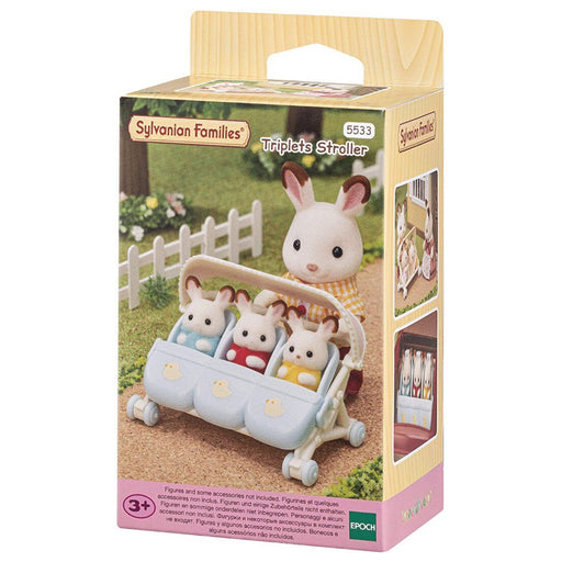 Sylvanian Familes Triplets Stroller