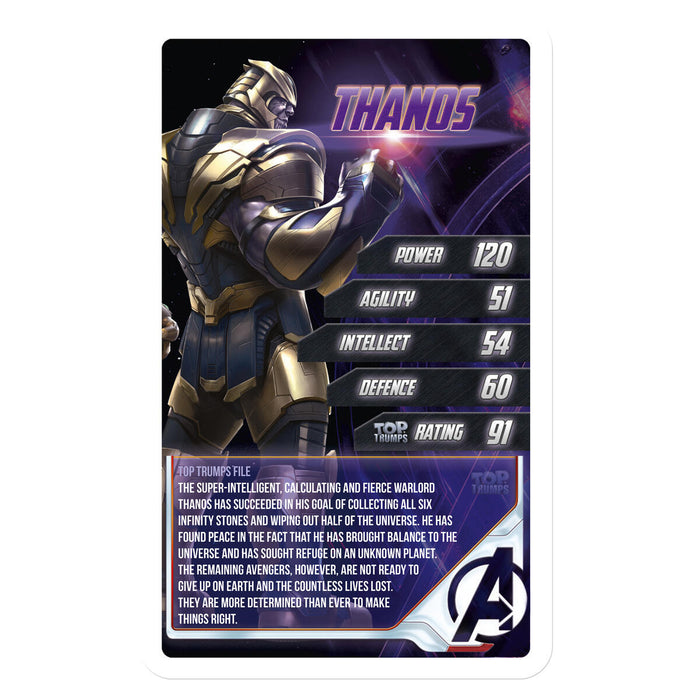 Marvel Avengers Endgame Top Trumps Card Game